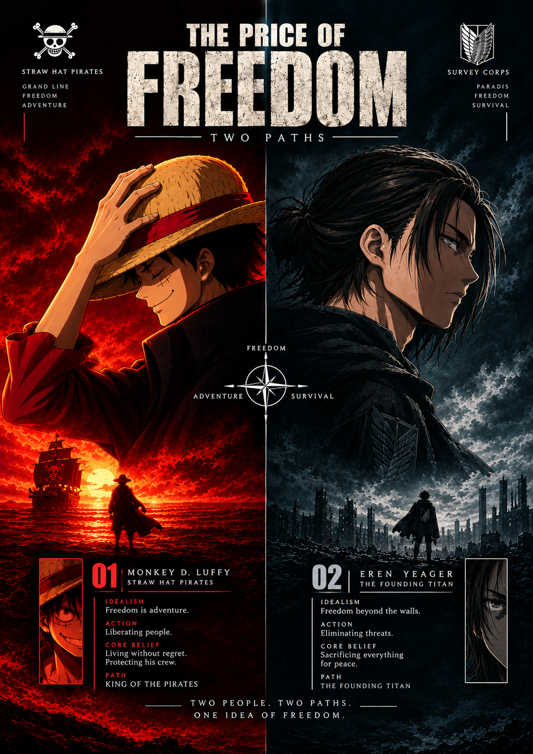 7. The Price of Freedom — Luffy vs Eren